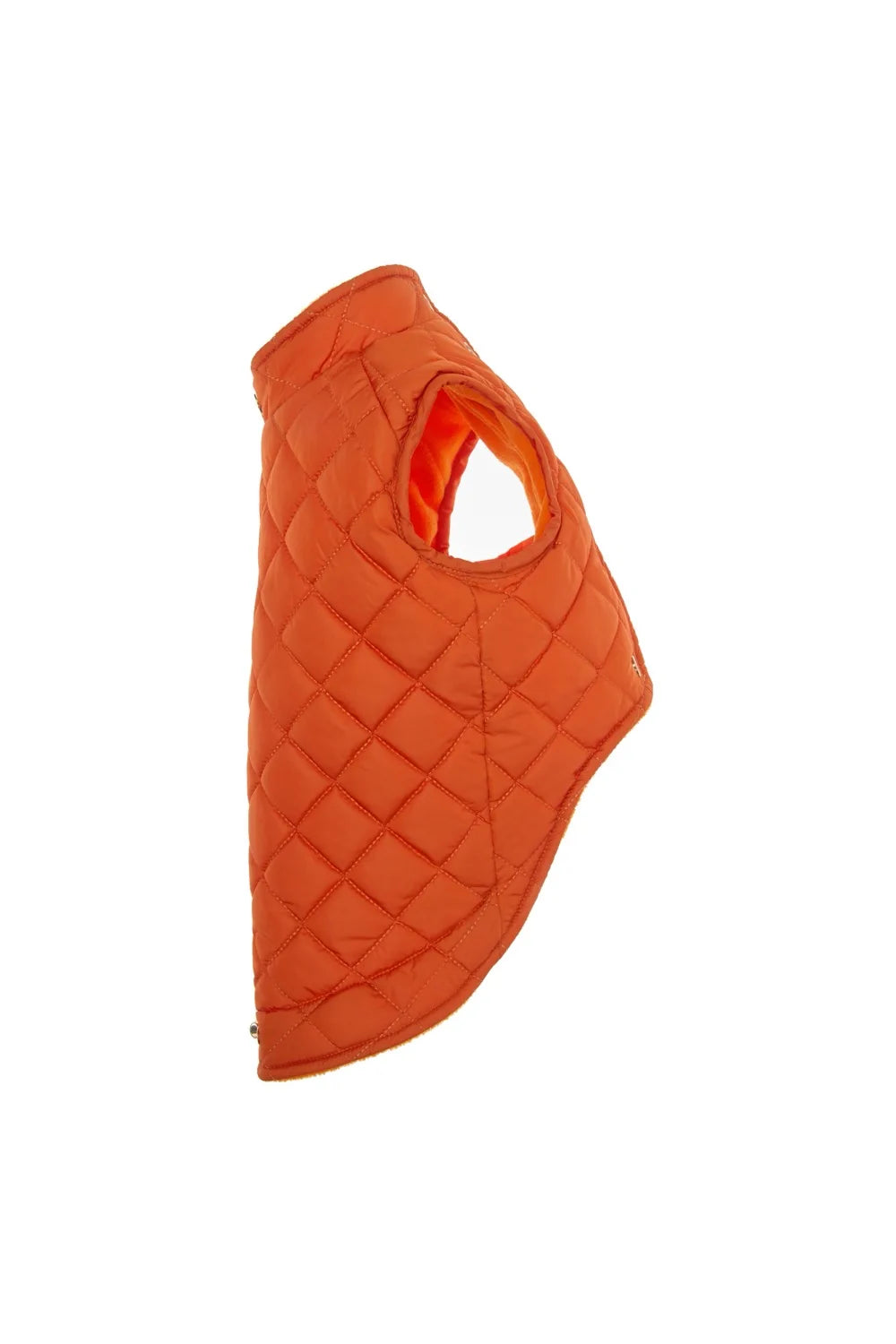 Quilted fleece vest with buttons