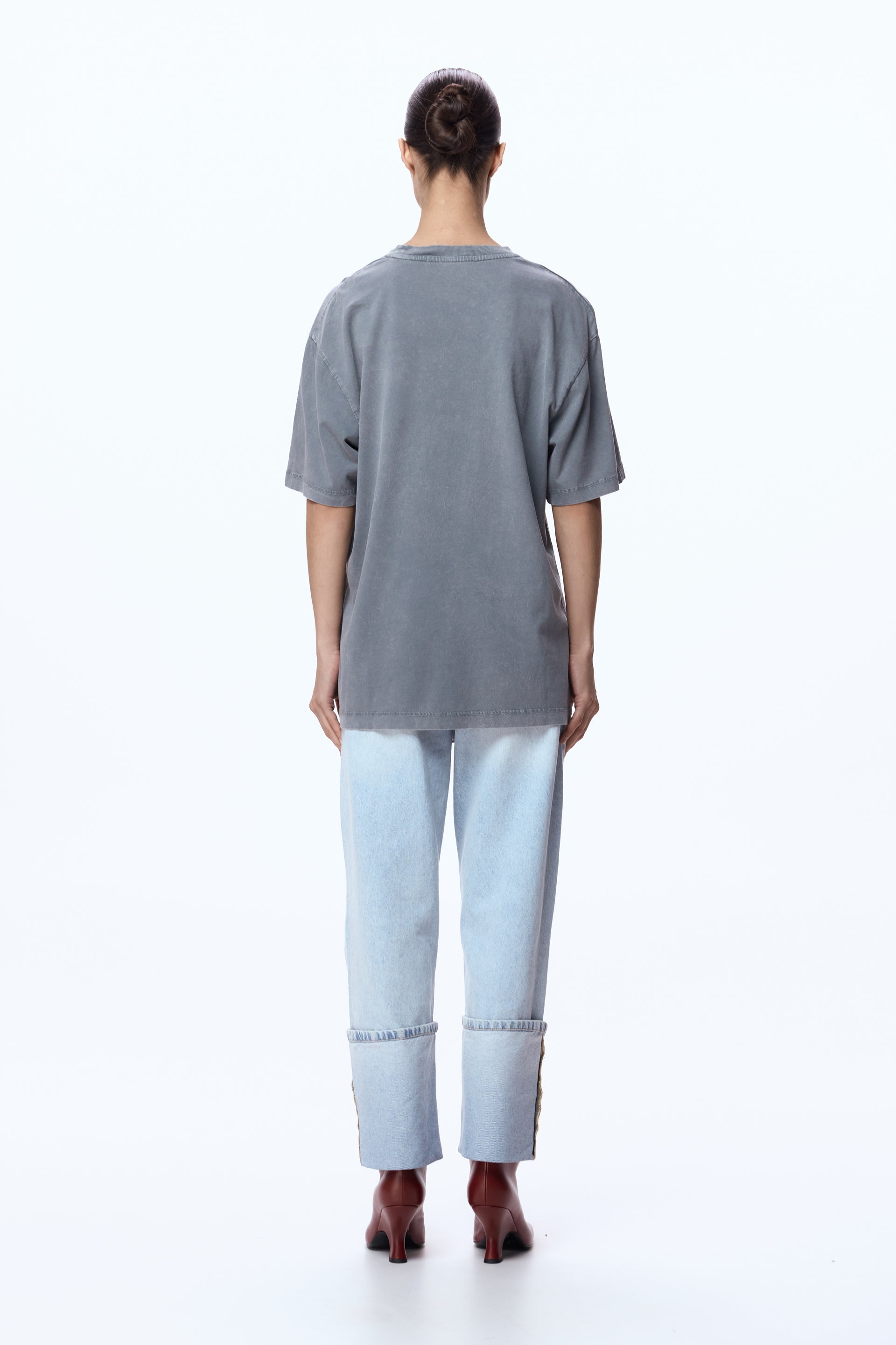 Футболка оверсайз вінтаж з принтом "Хрест"