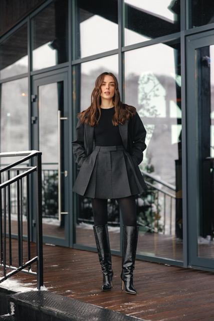 Спідниця плісе люрекс