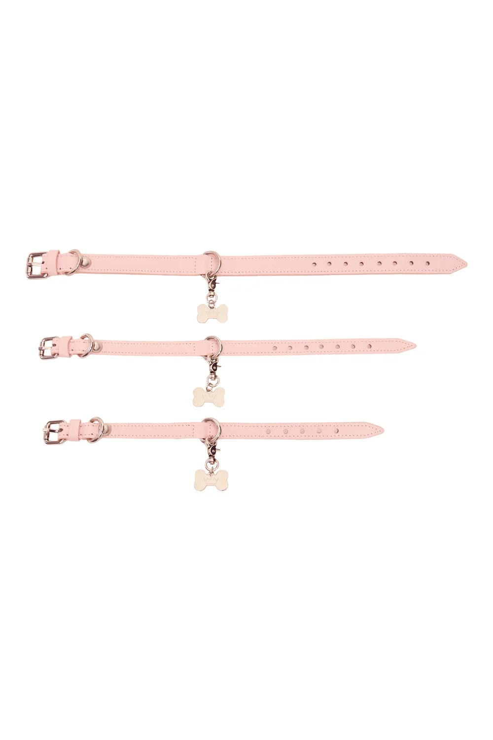 Leather collar "Dot"
