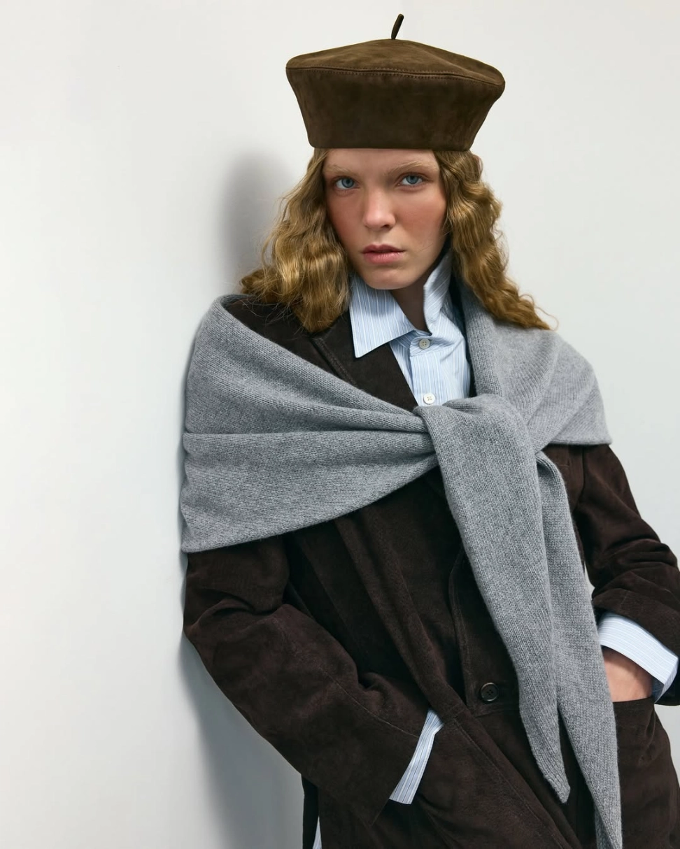 Beret Suede - Chocolate