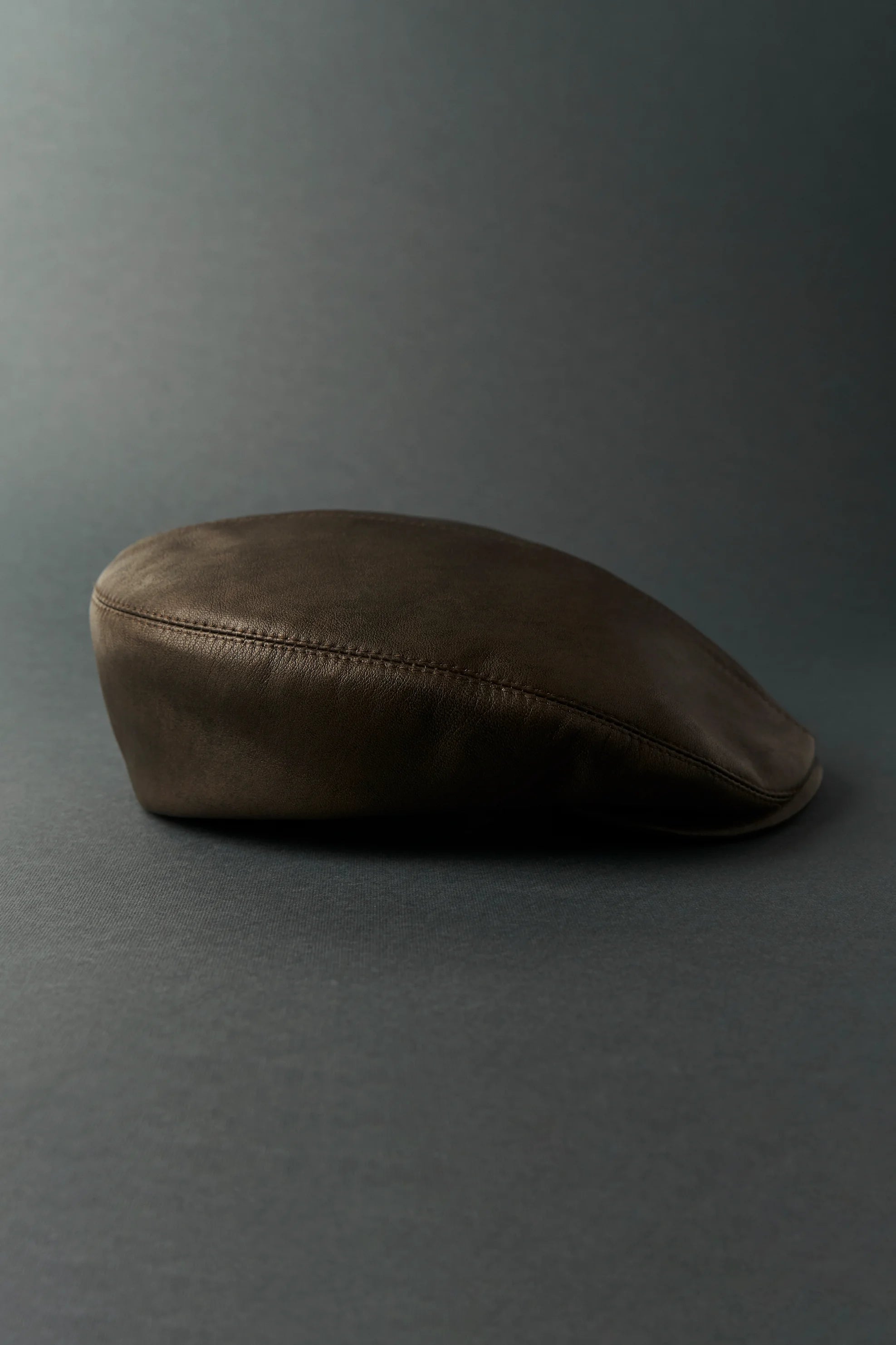 Flat Hat Leather Vintage cap