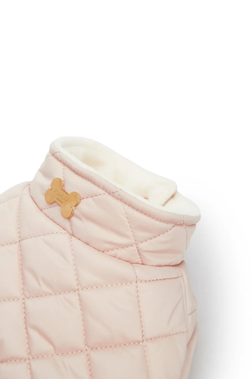 Quilted fleece vest with buttons