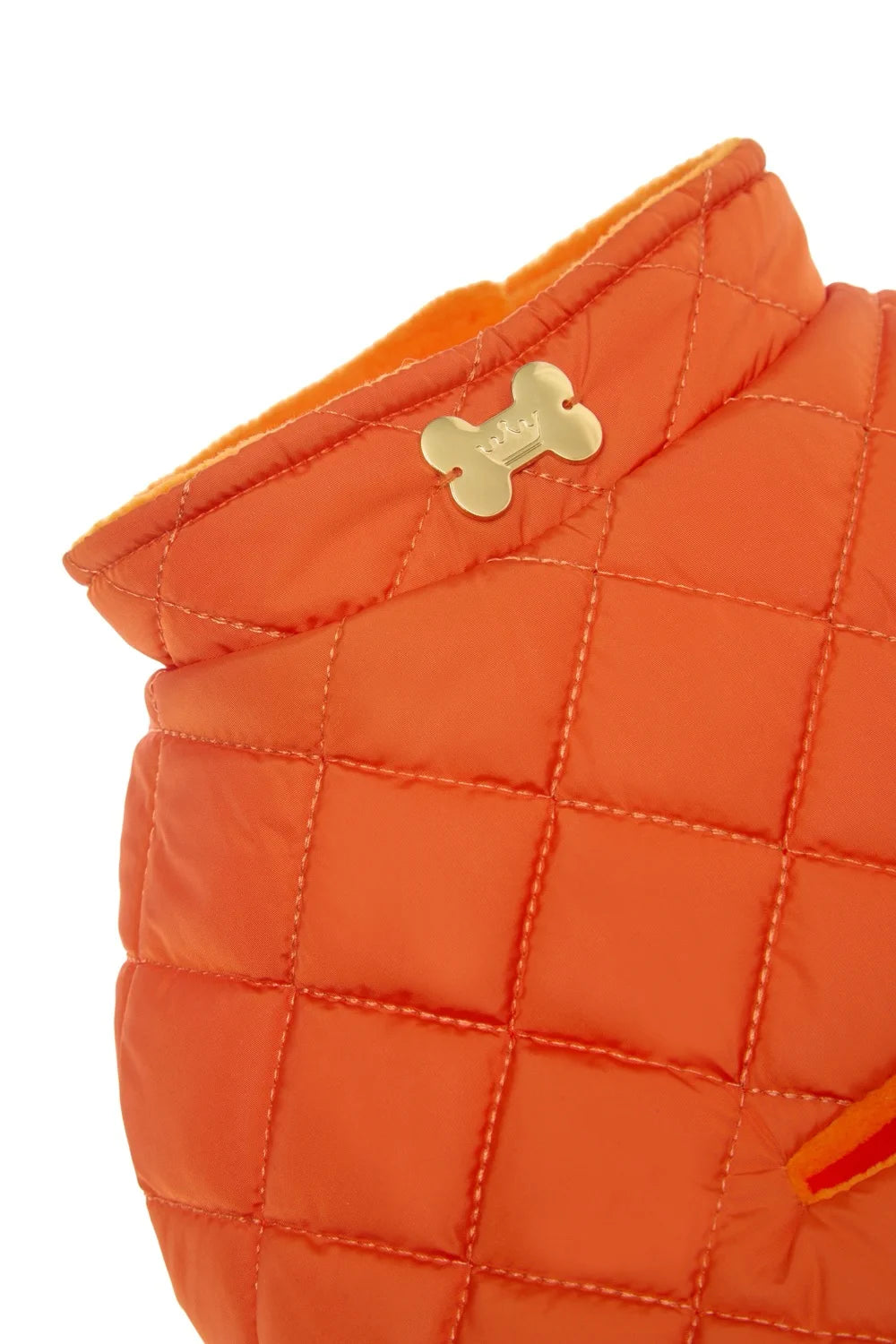 Quilted fleece vest with buttons