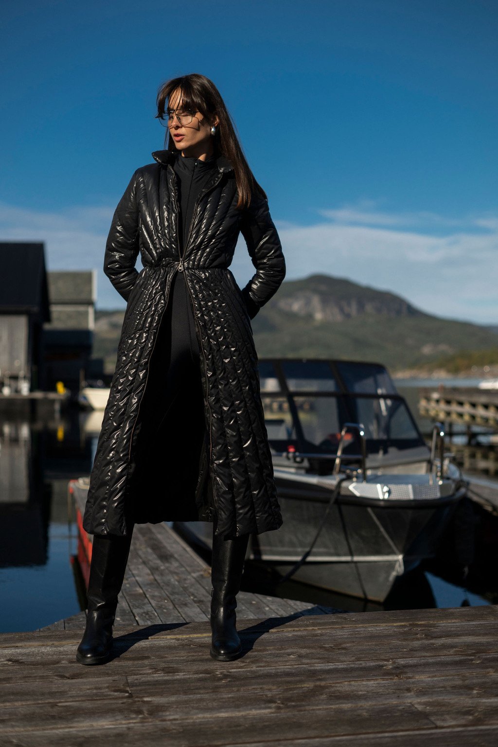 Cукня-пуховик бургунді