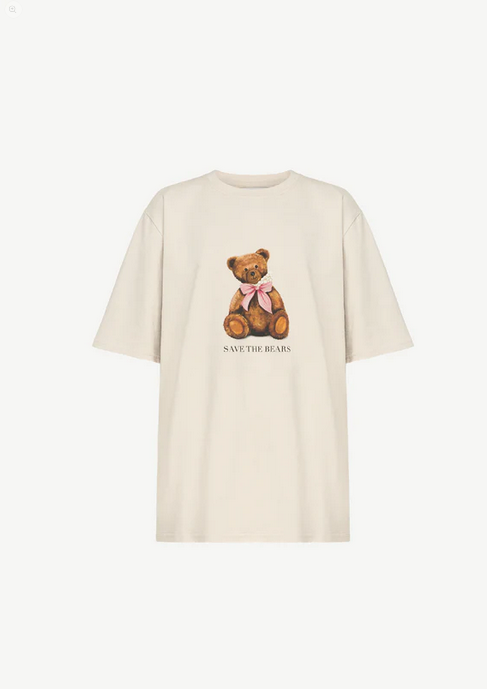 Футболка ALICE.K "Save The Bears" в молочном цвете