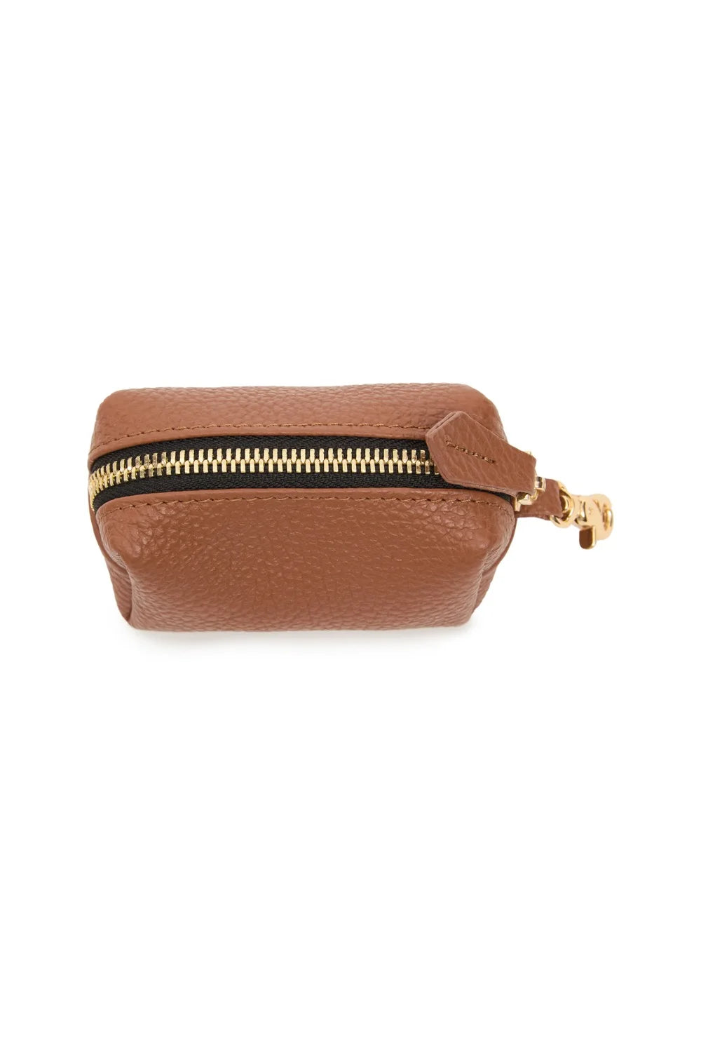 Leather Zipper Pouch Bag