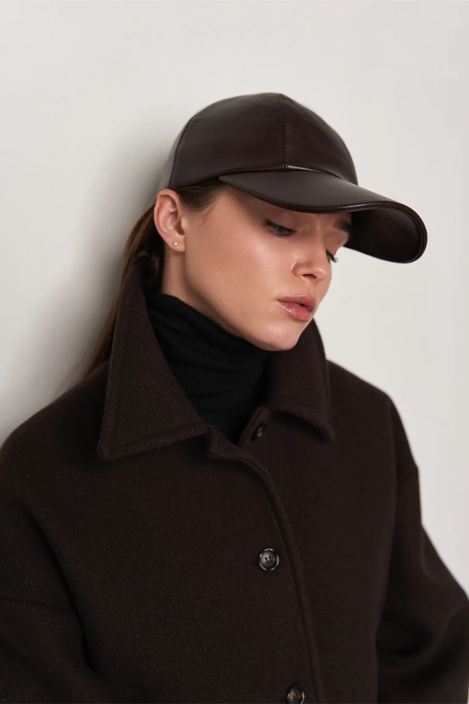 Leather cap