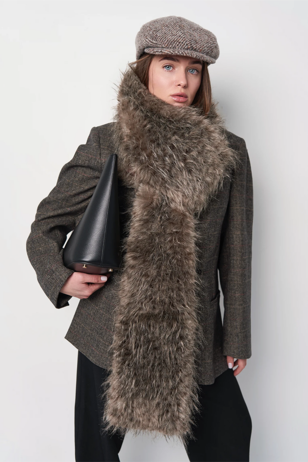 Flat Wool Cap – Tweed