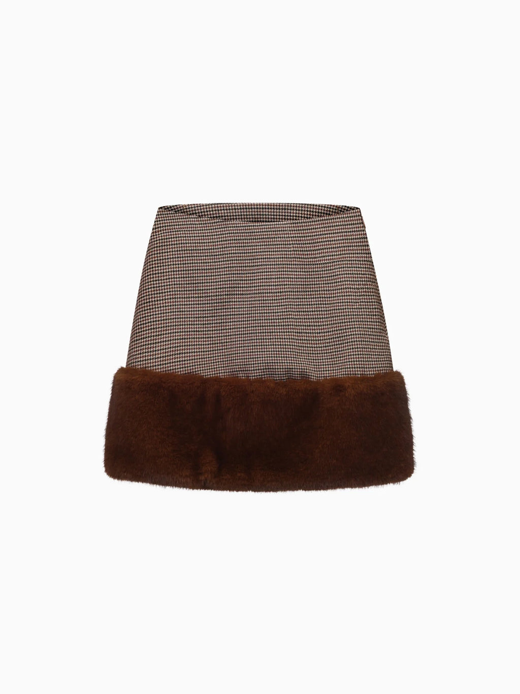 Faux Fur Mini Skirt - фото 1