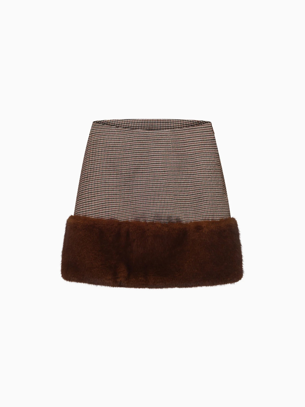 Faux Fur Mini Skirt - фото 1
