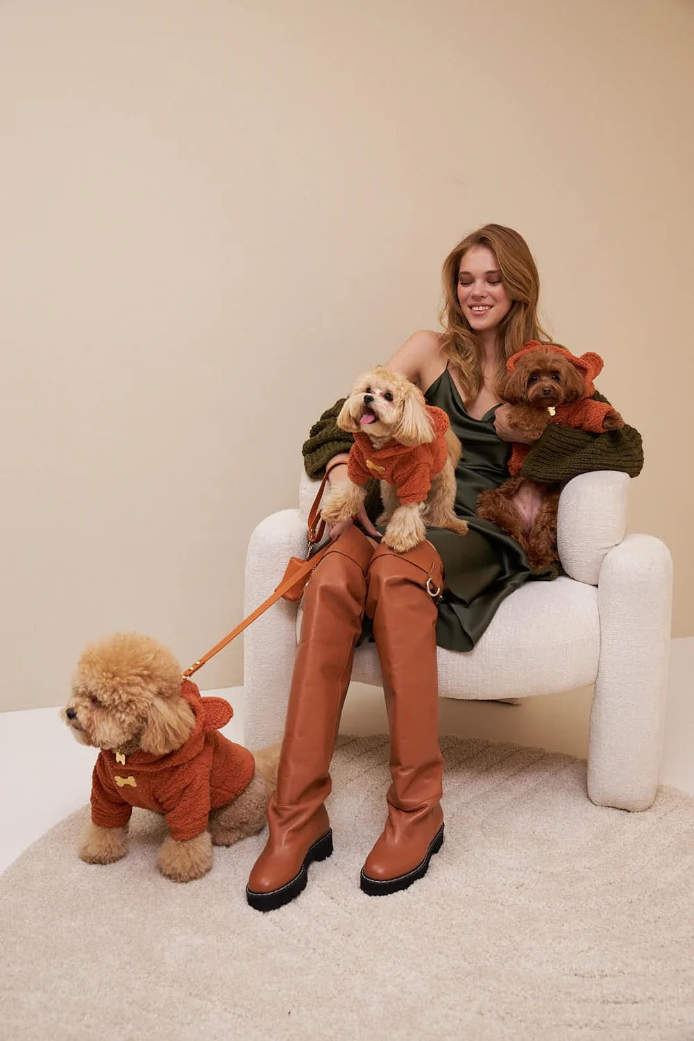 Teddy plush hoodie