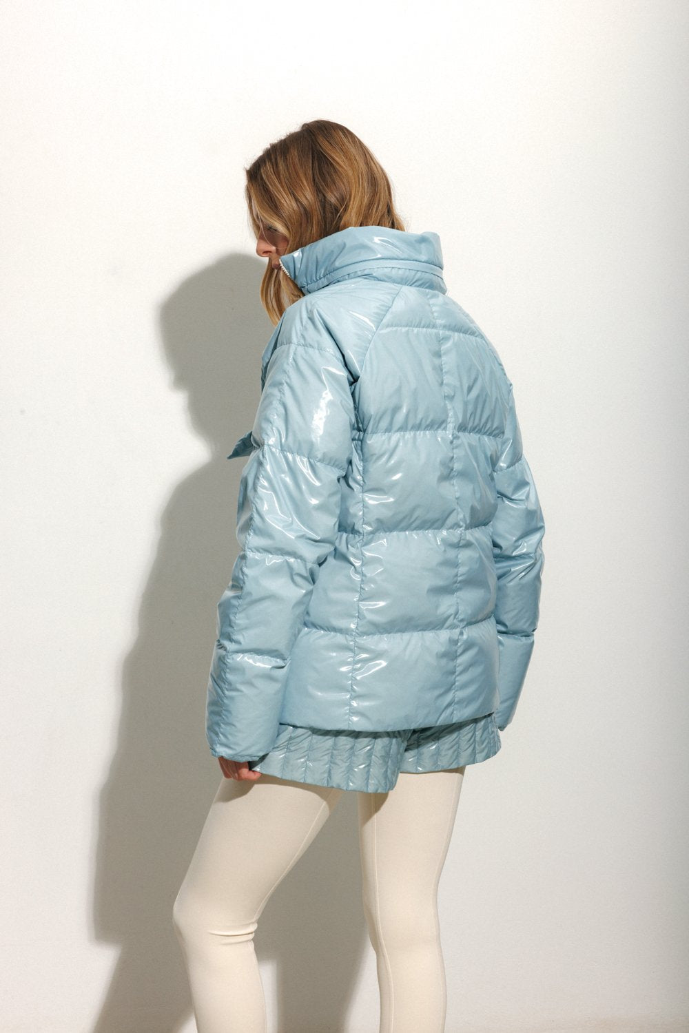 Анорак пуховий блакитний