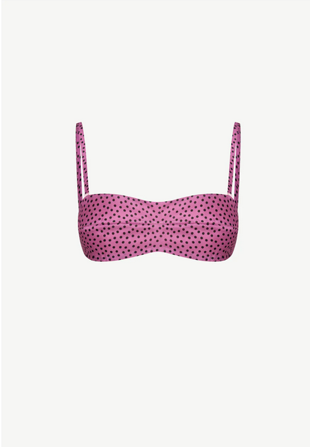 Silk polka dot top