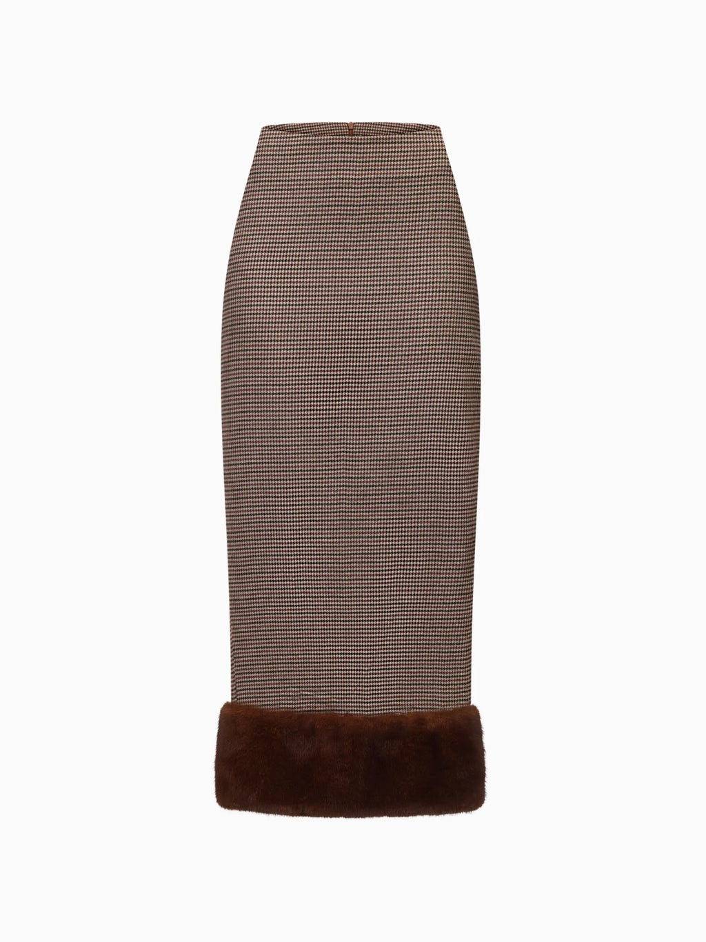 Faux Fur Midi Skirt - фото 1