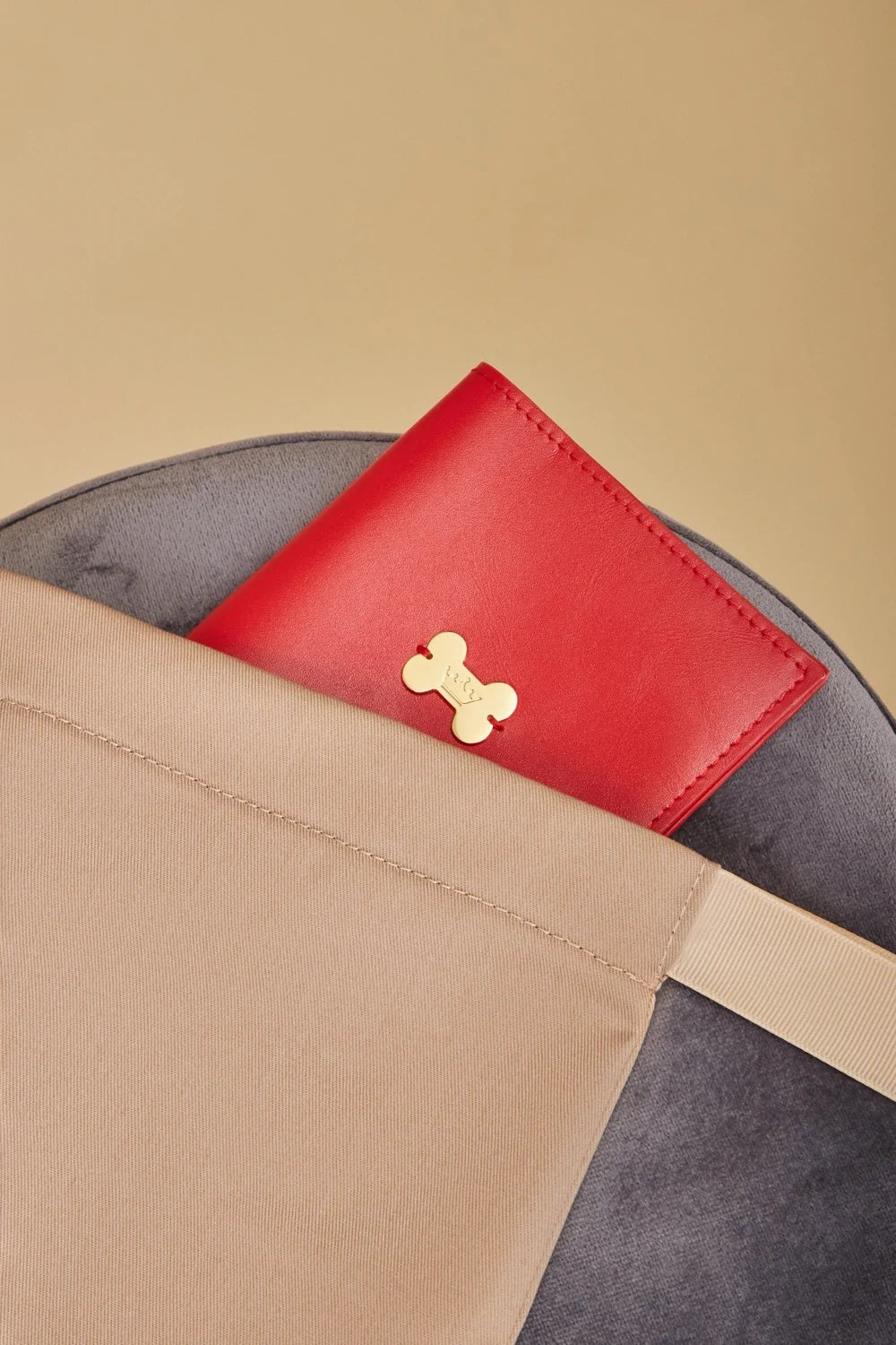 Leather cover for veterinary passport "PaWsport"