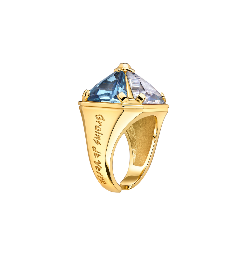 "PYRAMID OCEAN HEART" RING - фото 1