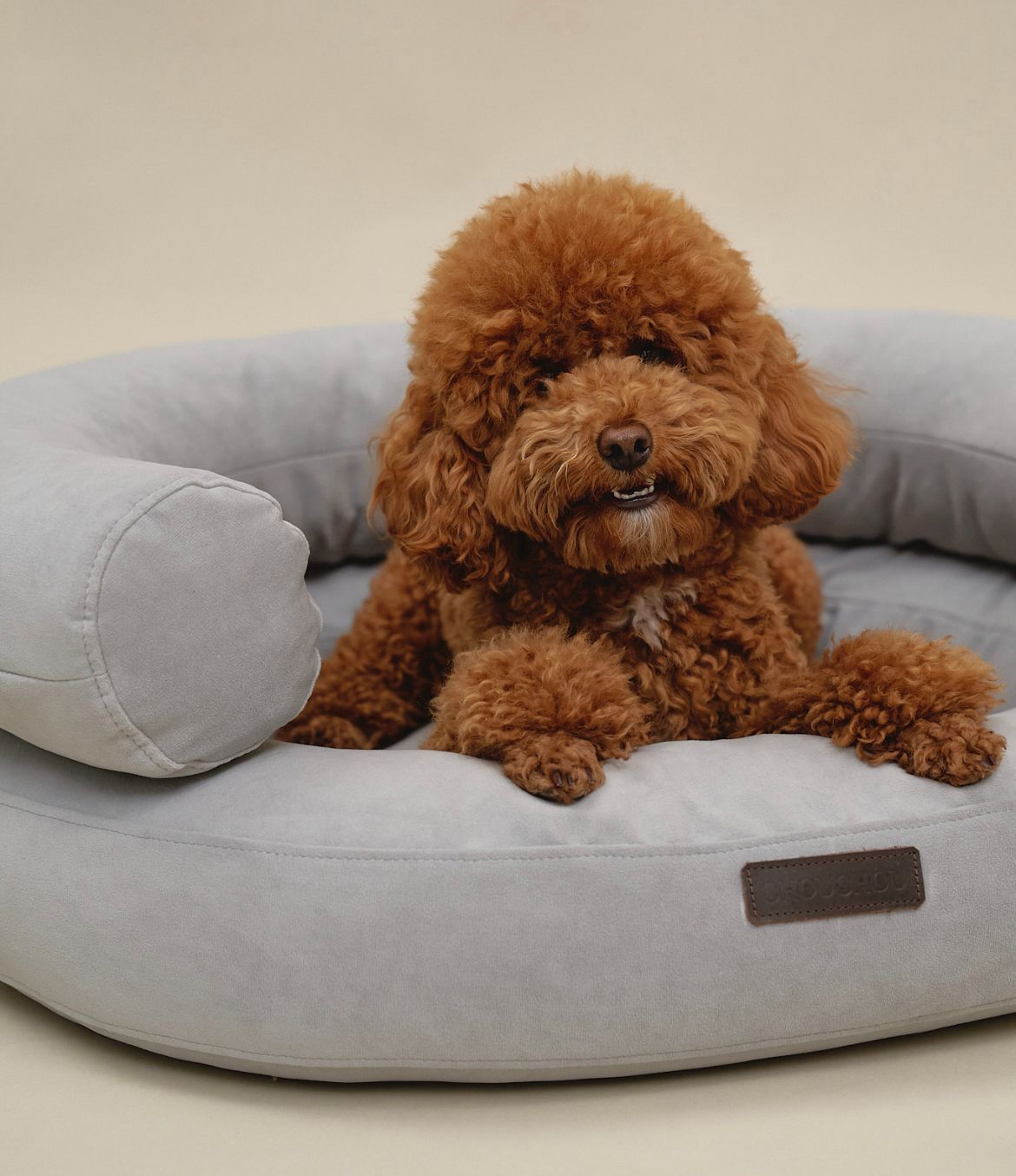 CHOUCHOU orthopedic bed for dogs “Marshmallow” brown