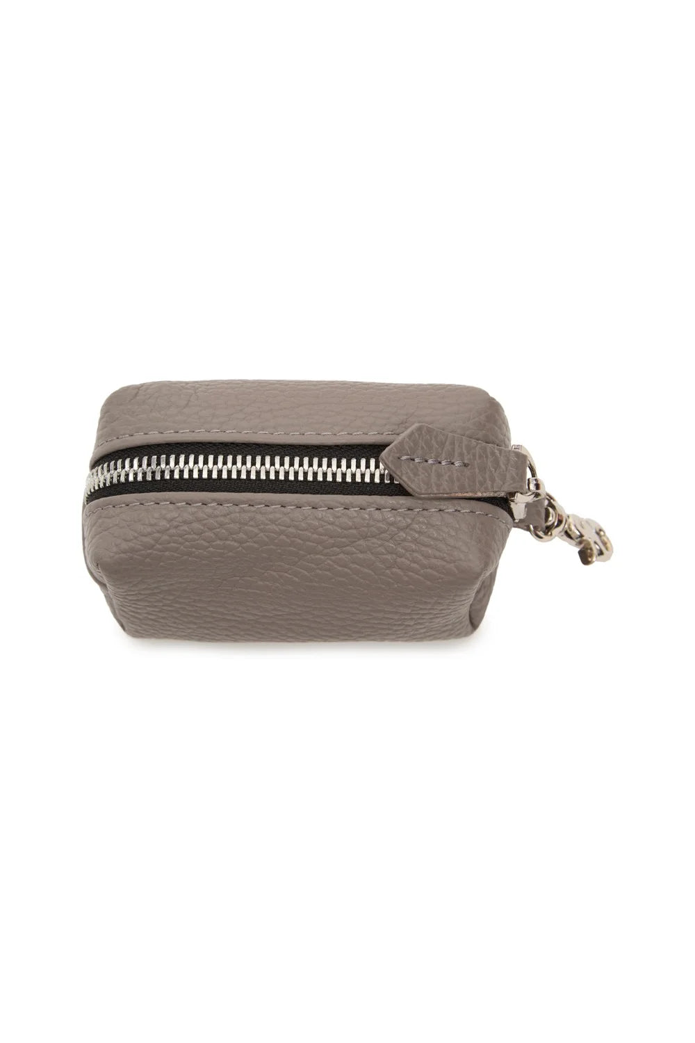 Leather Zipper Pouch Bag
