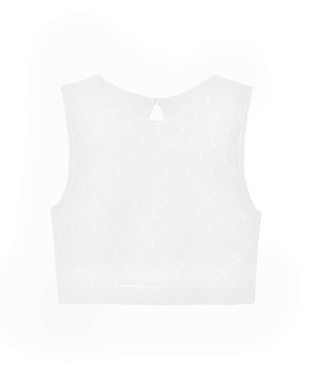 EMBROIDERED LACE CROP TOP