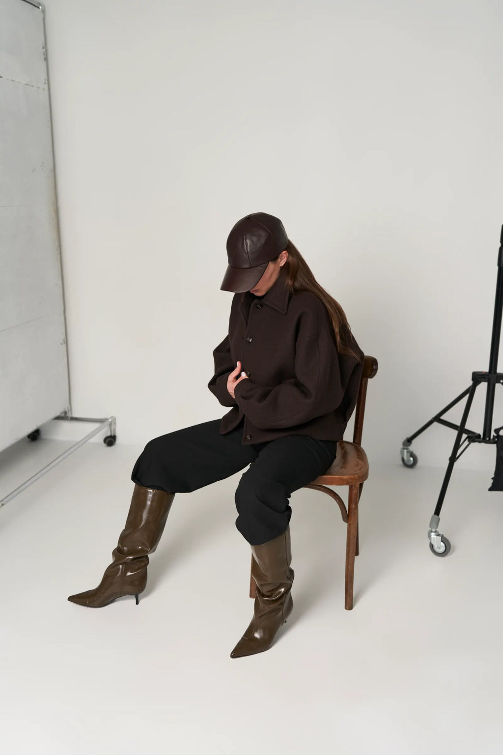 Leather cap