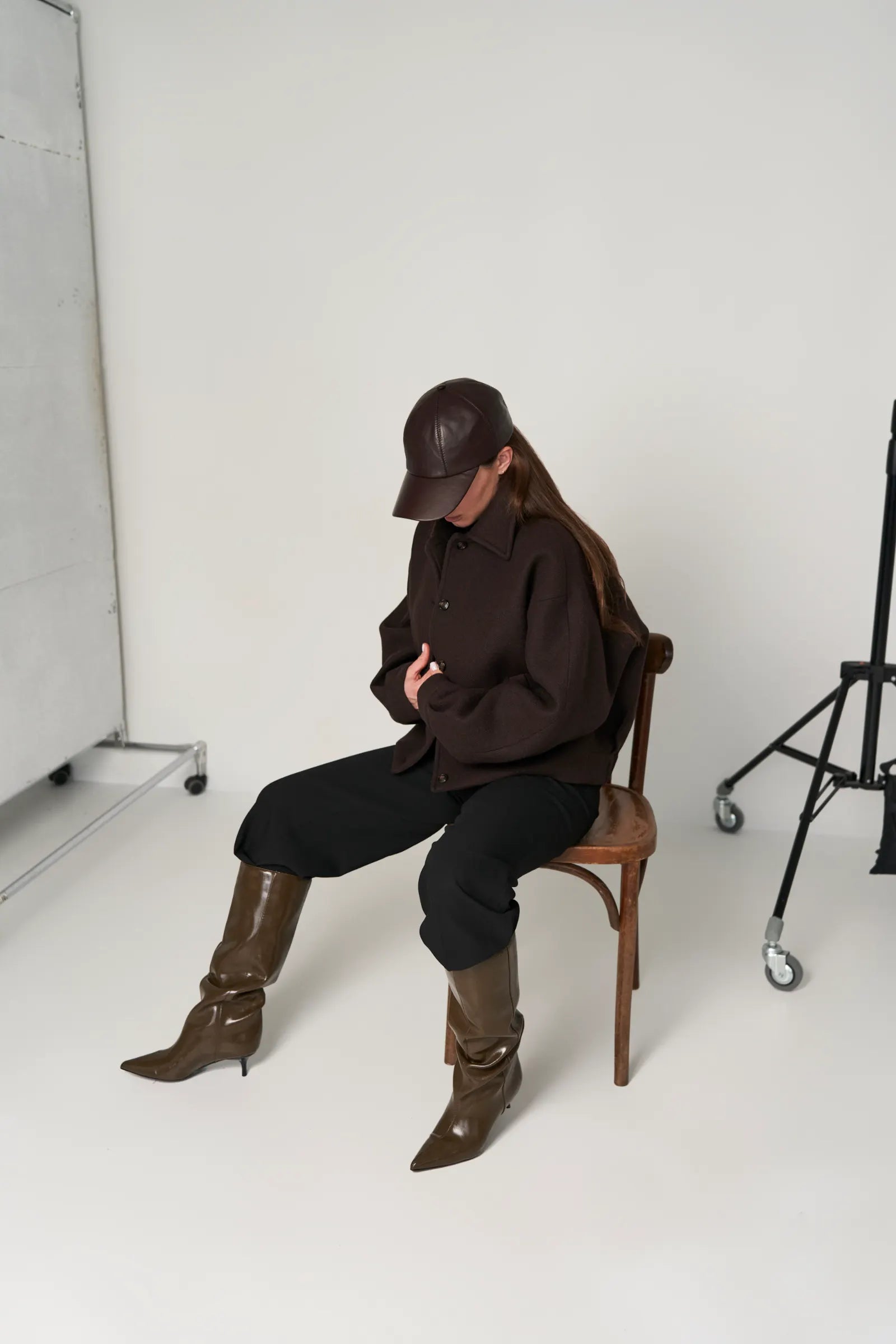 Leather cap