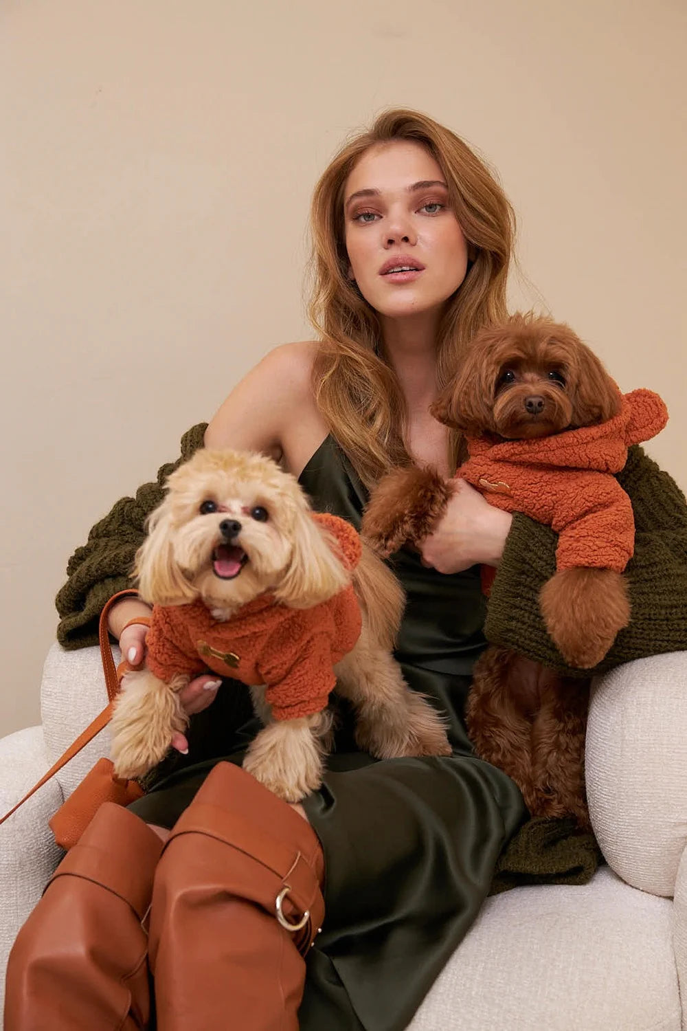 Teddy plush hoodie