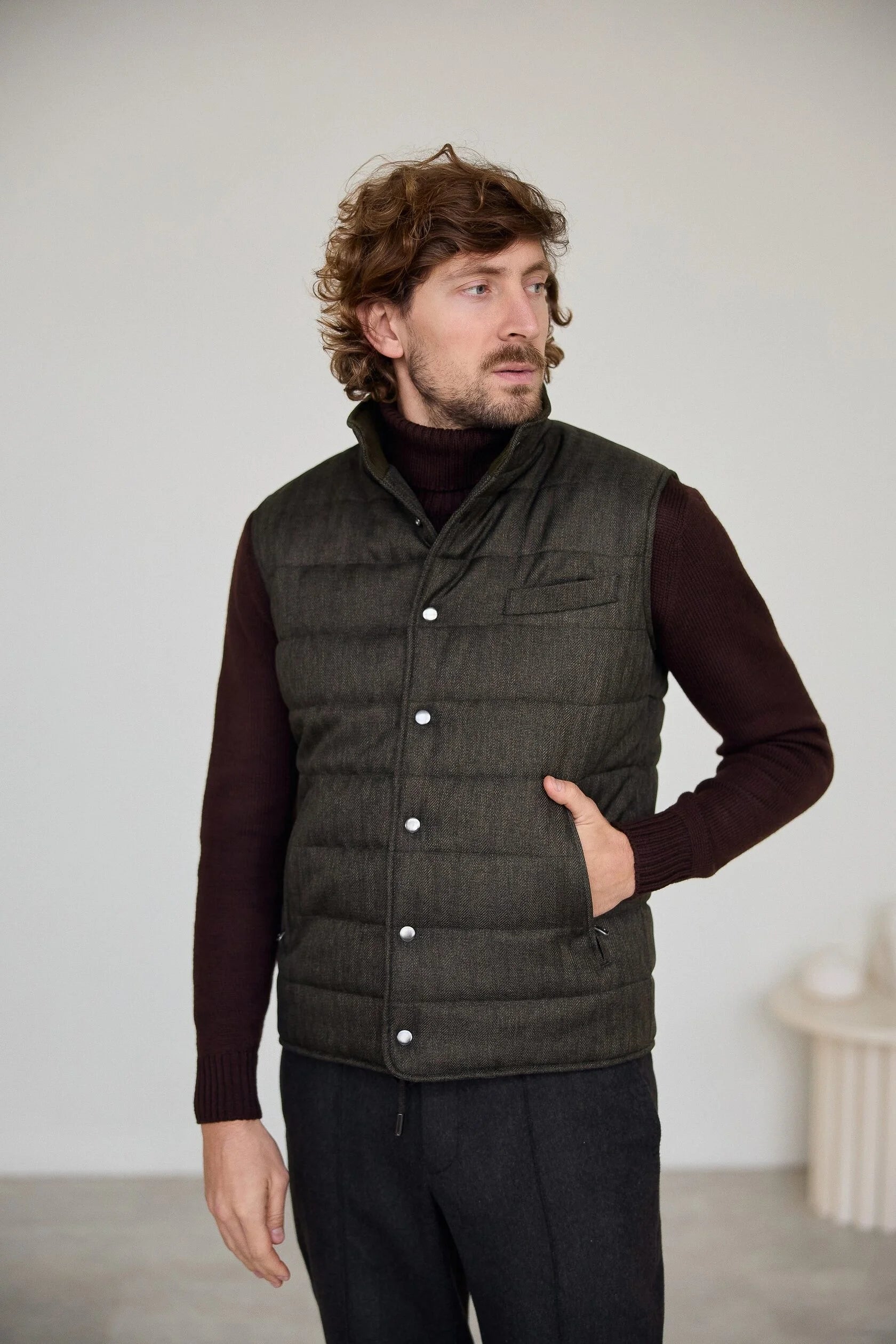 Жилет темно-зелений на мемрані ,,storm system,,