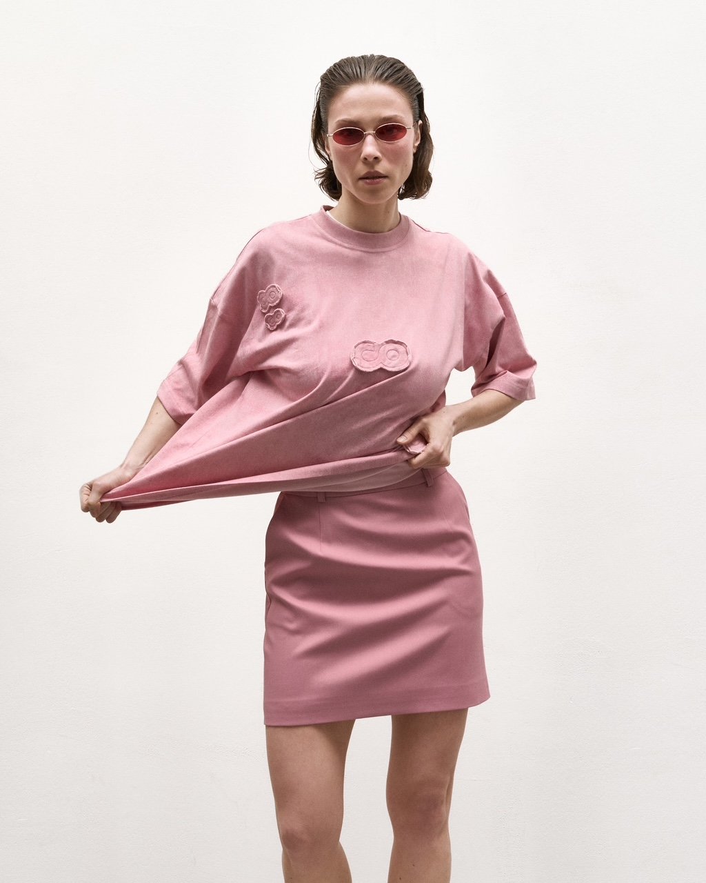 Спідниця міні рожева