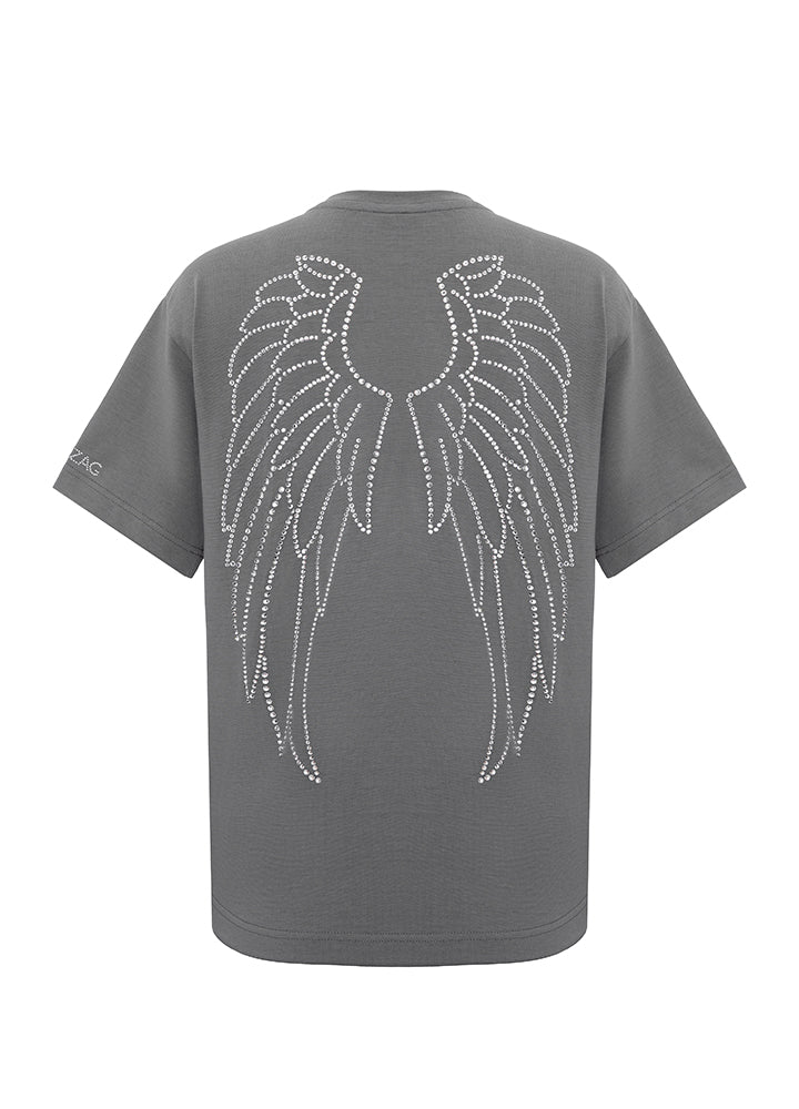 ZIGZAG T-shirt wings milk