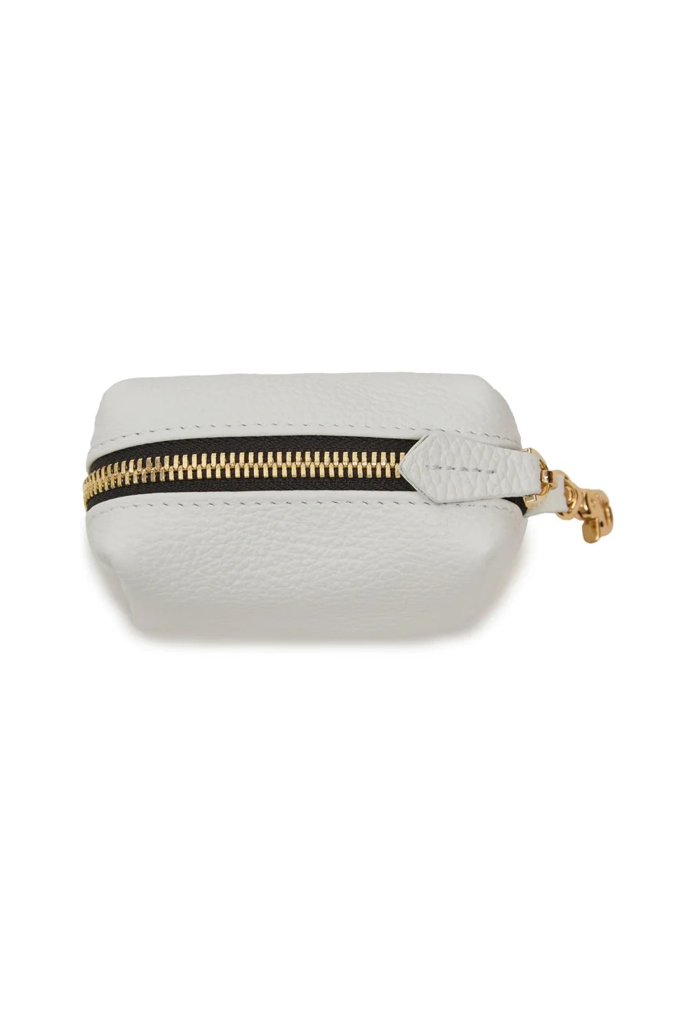 Leather Zipper Pouch Bag