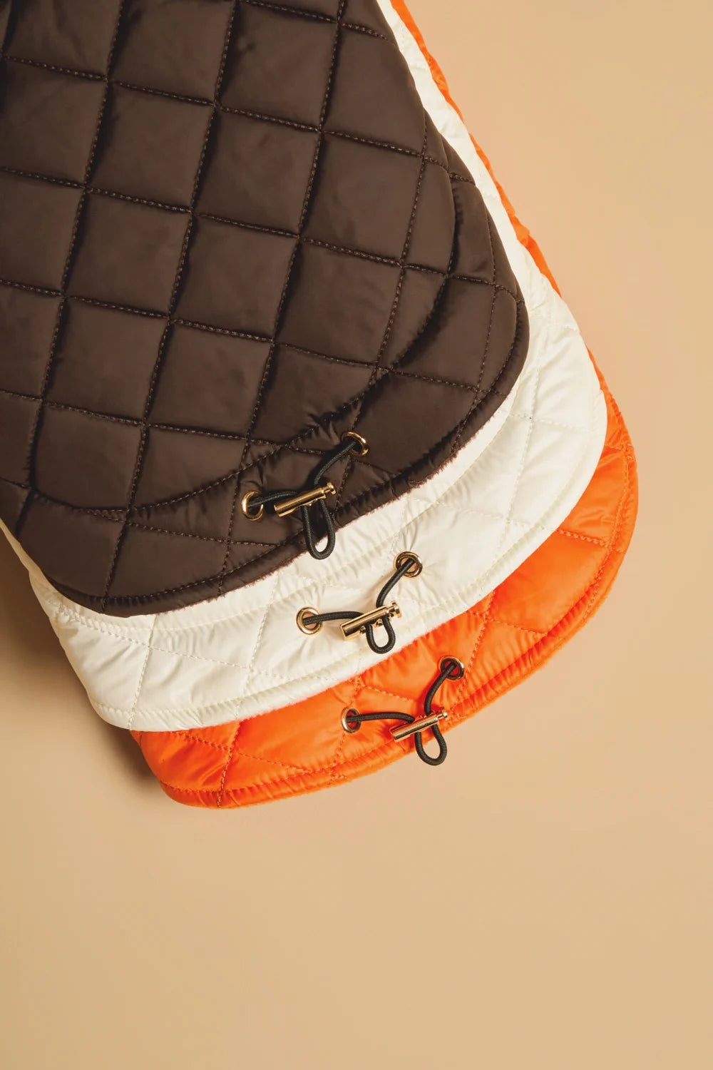 Quilted fleece vest with buttons