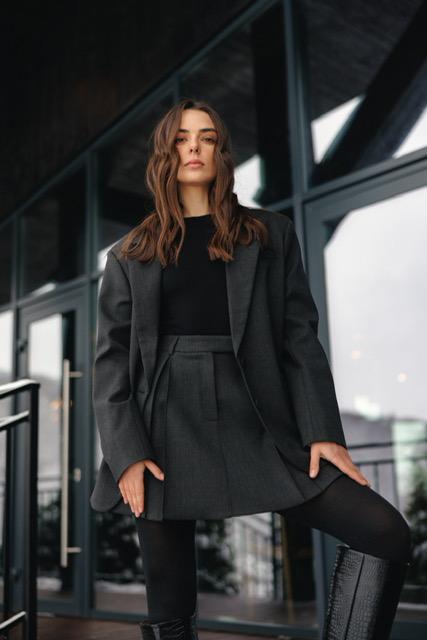 Спідниця плісе люрекс