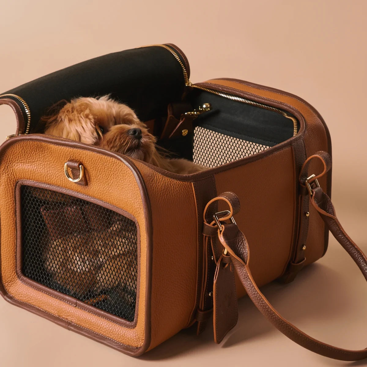 Leather carrying bag "Avia-carrier Mini"