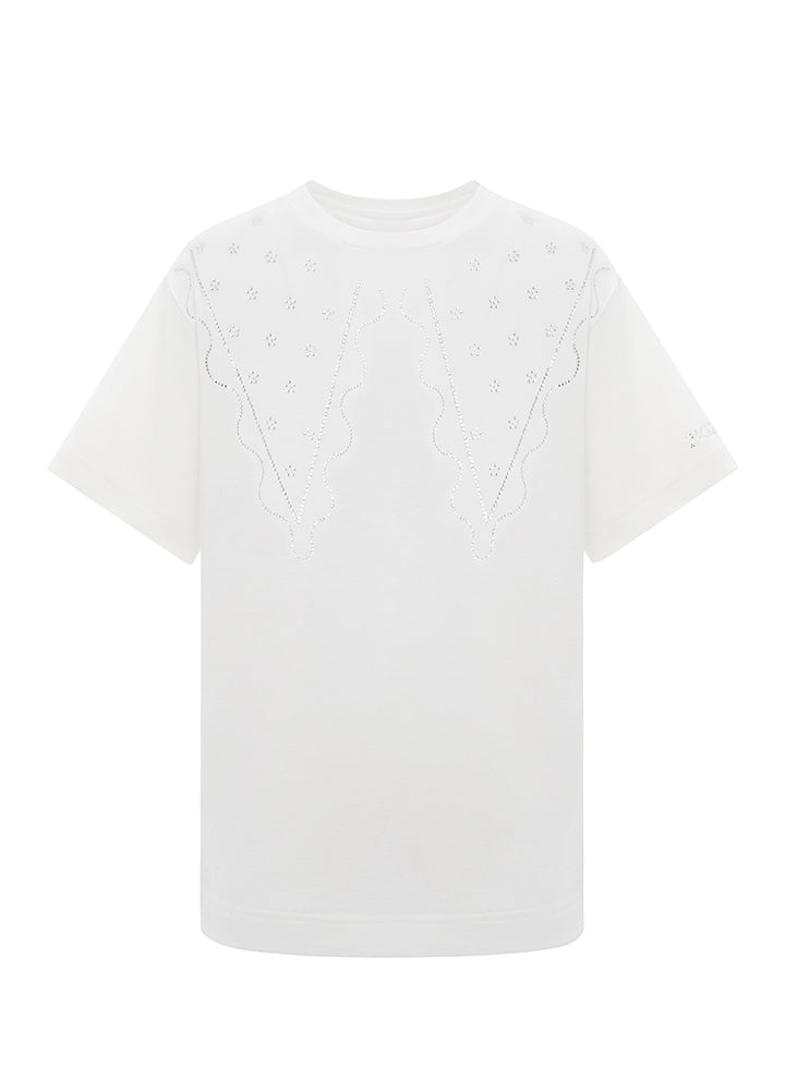 ZIGZAG collar T-shirt