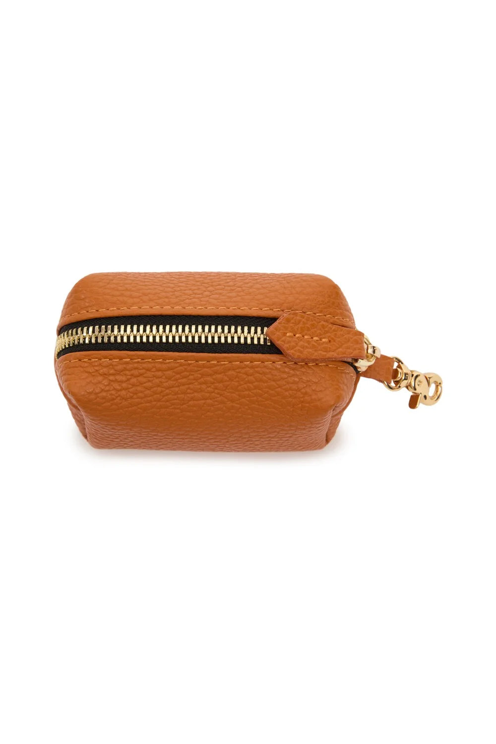 Leather Zipper Pouch Bag