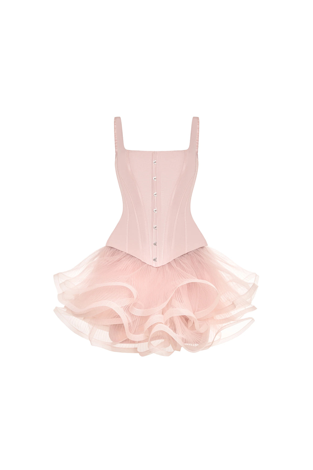 Рожевий корсет на бретелях