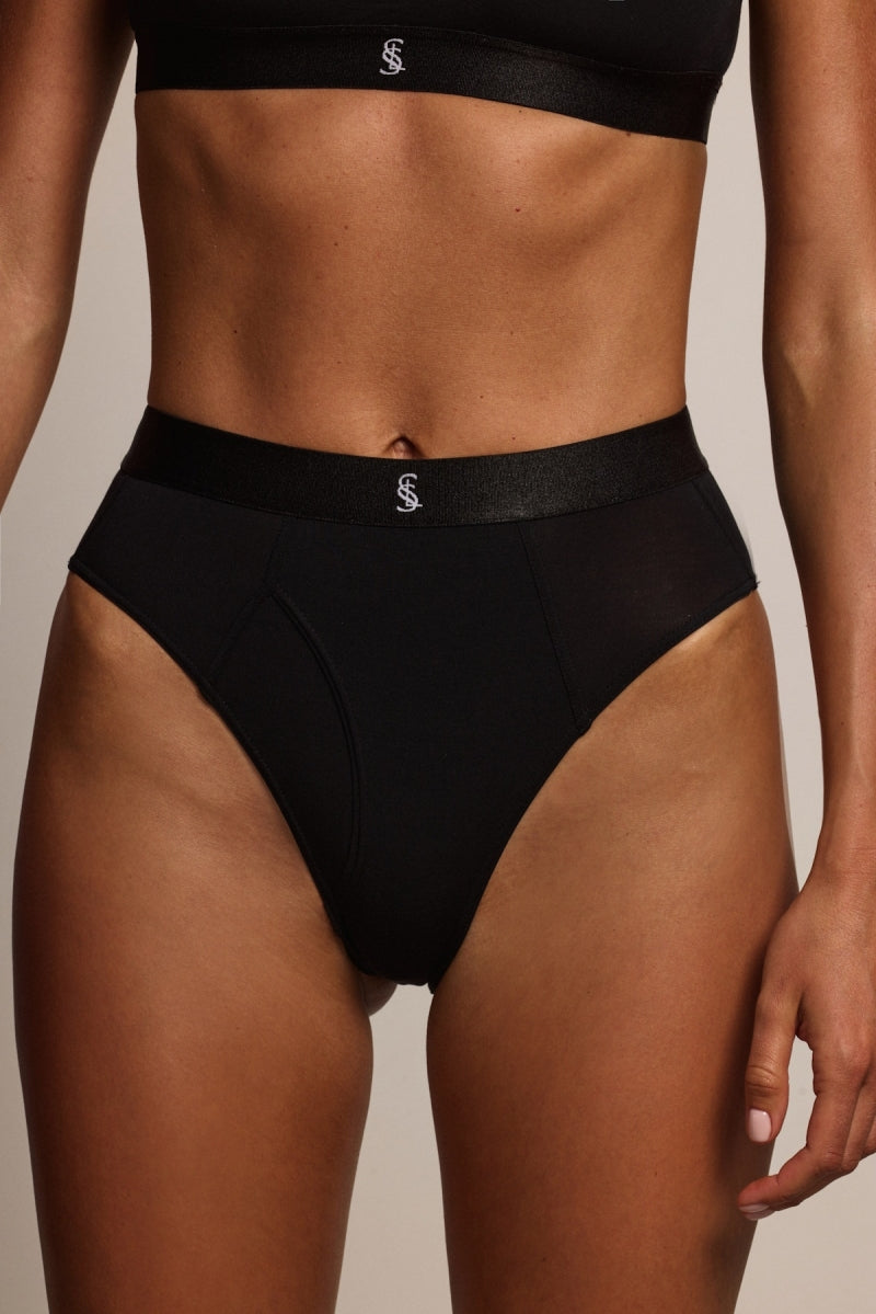 L'essence Studio High-Waisted Brief Modal Grey