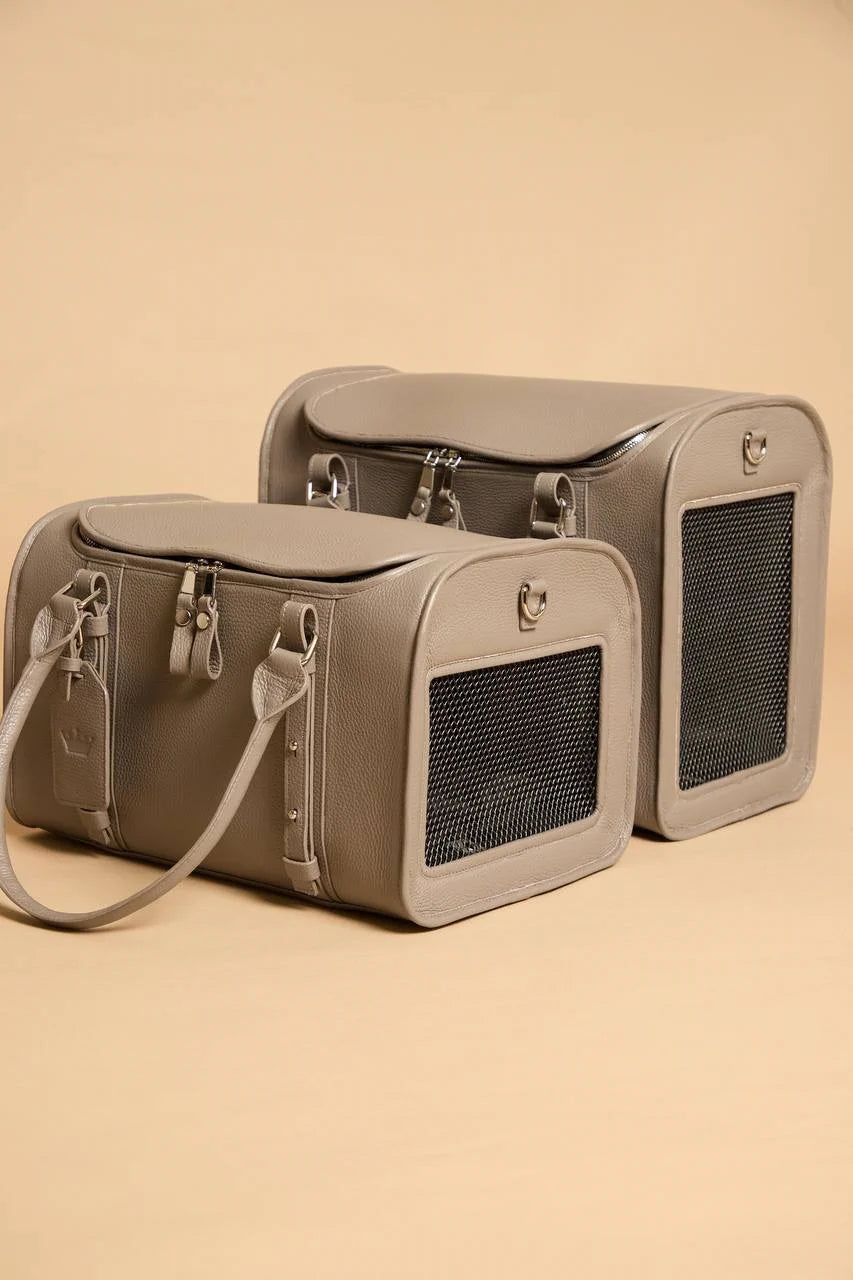 Leather airline carry-on bag "Avia-carrier"
