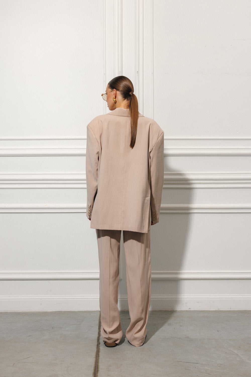 Брюки прямі капучино