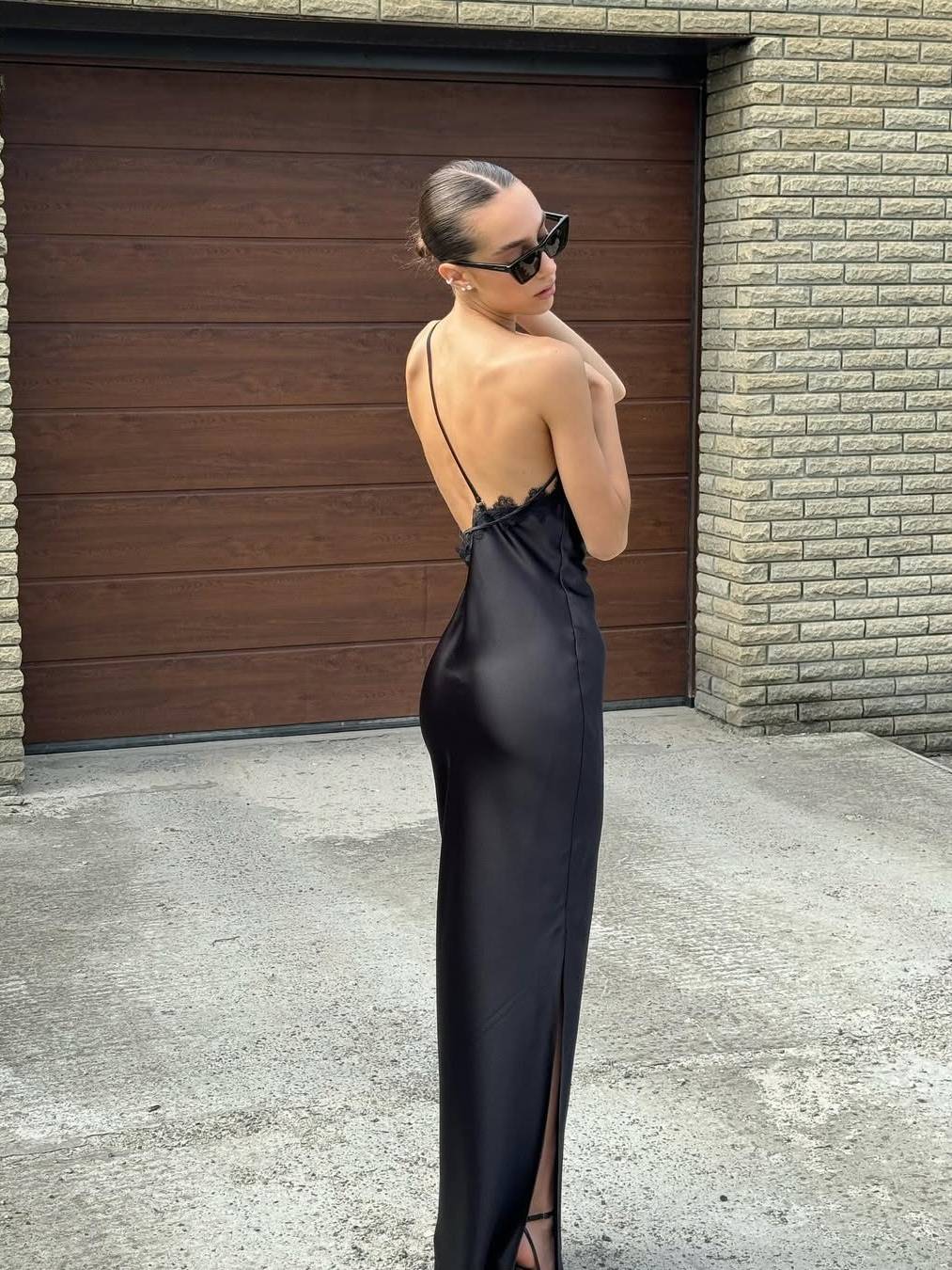 Asymmetrical HAVRY silk dress ivory