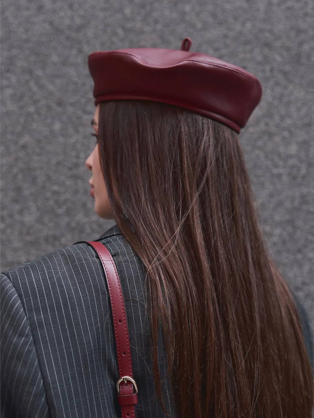 Basic Leather Beret