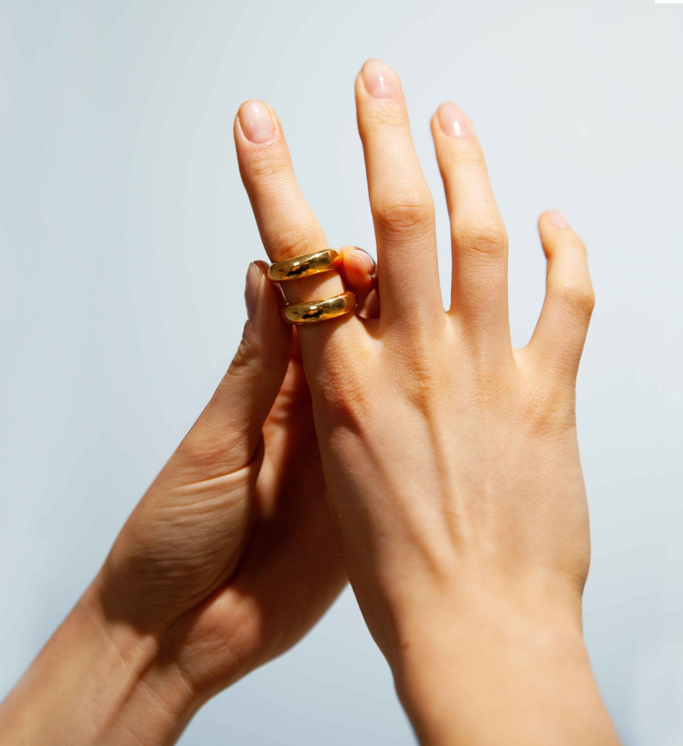 Каблучка BRUA Double Classic Gold