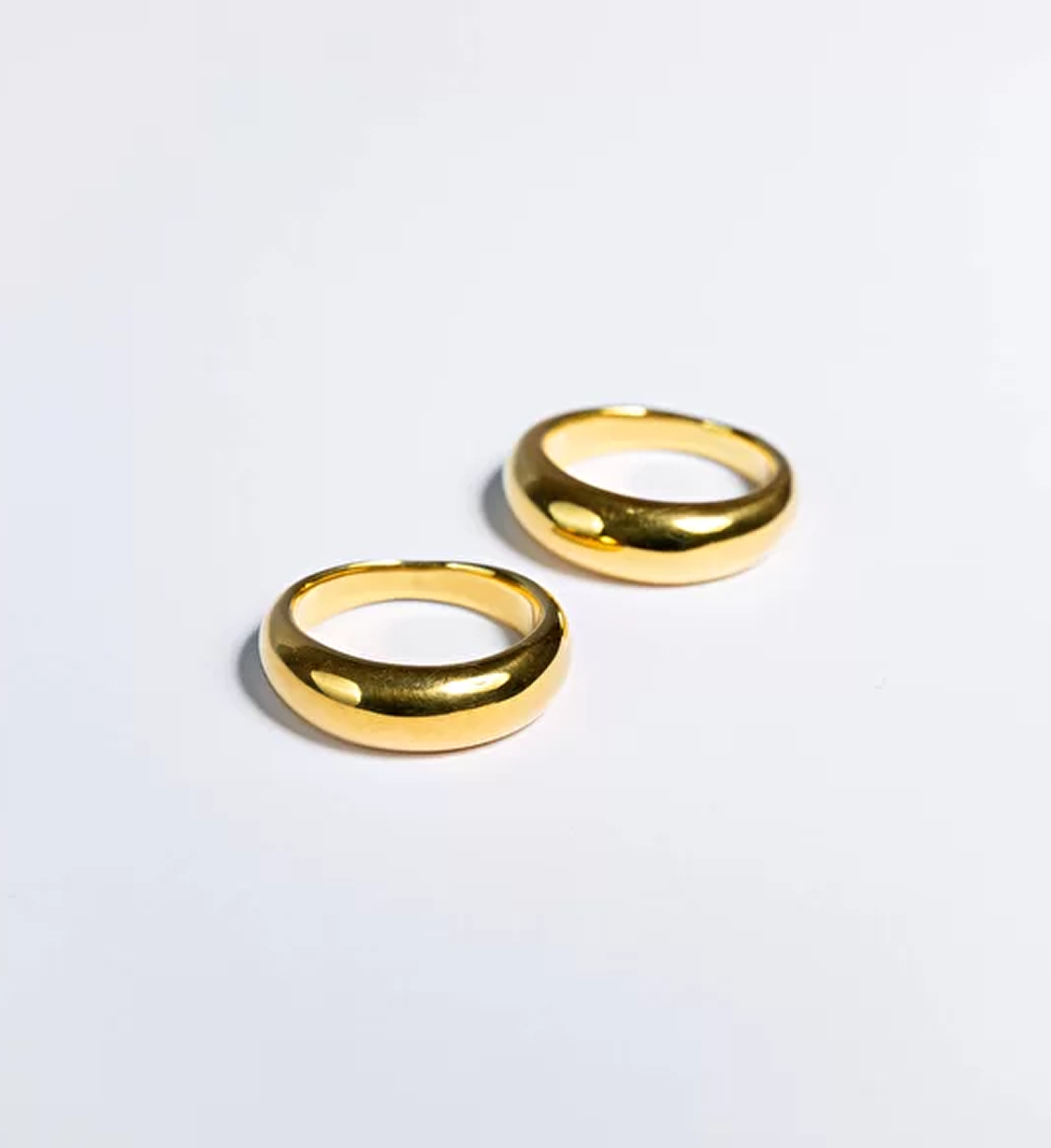 Каблучка BRUA Double Classic Gold