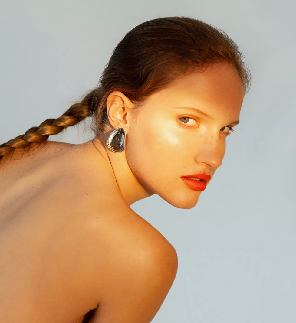 Сережки BRUA Amorphous Silver