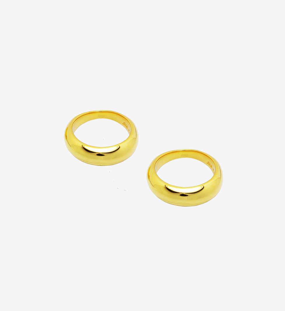 Каблучка BRUA Double Classic Gold