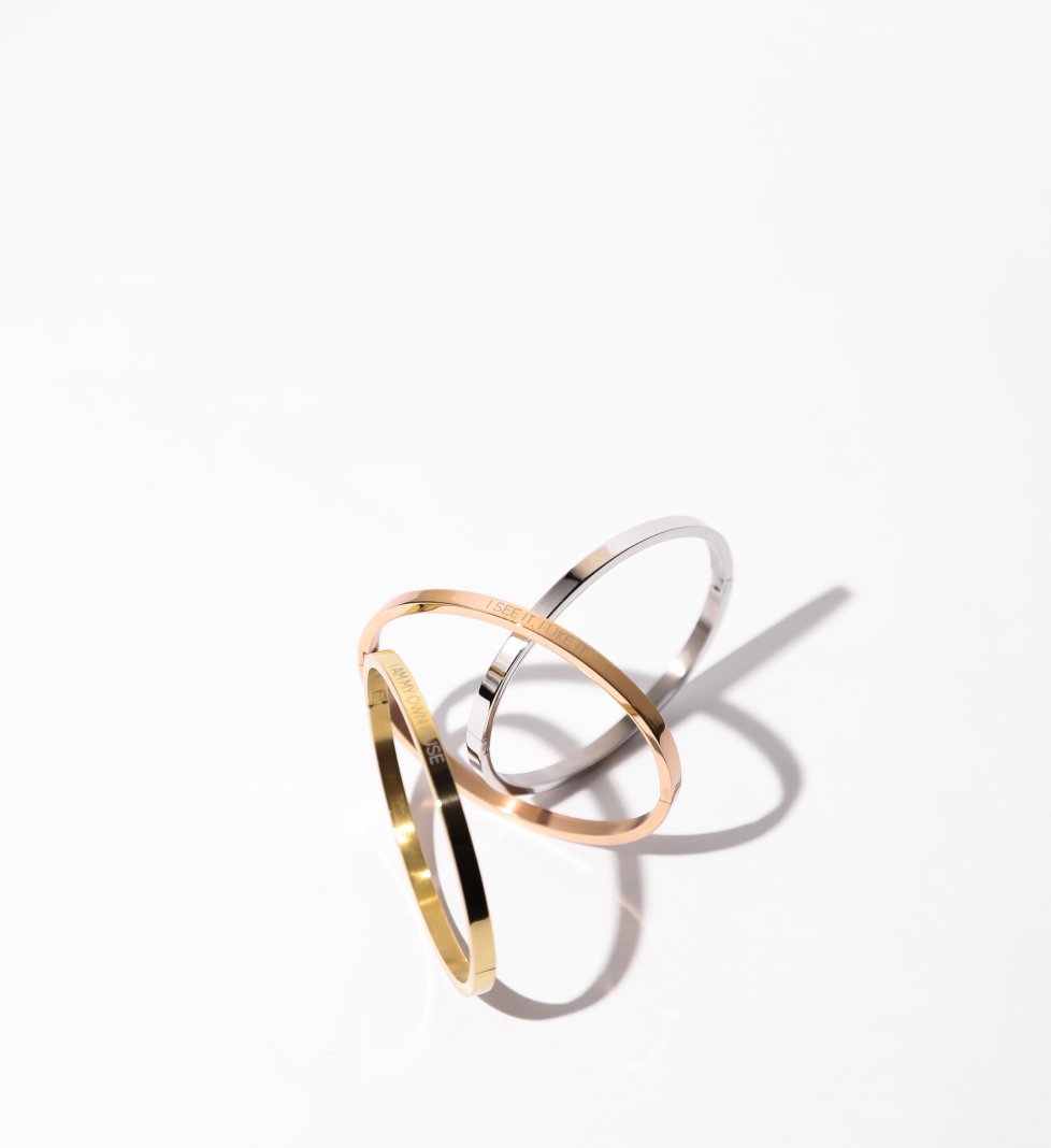 Браслет FEMI “I SEE IT, I LIKE IT, I WANT IT, I GOT IT” 4 мм rose