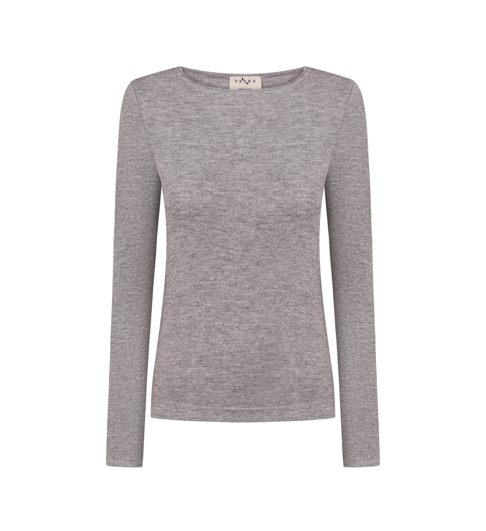 Лонгслів YASNA Basic grey