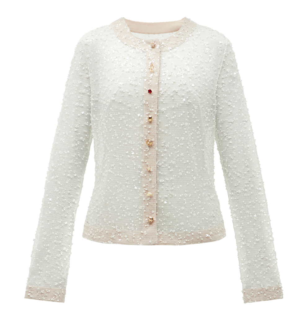 Кардиган TONiA з бісеру milk