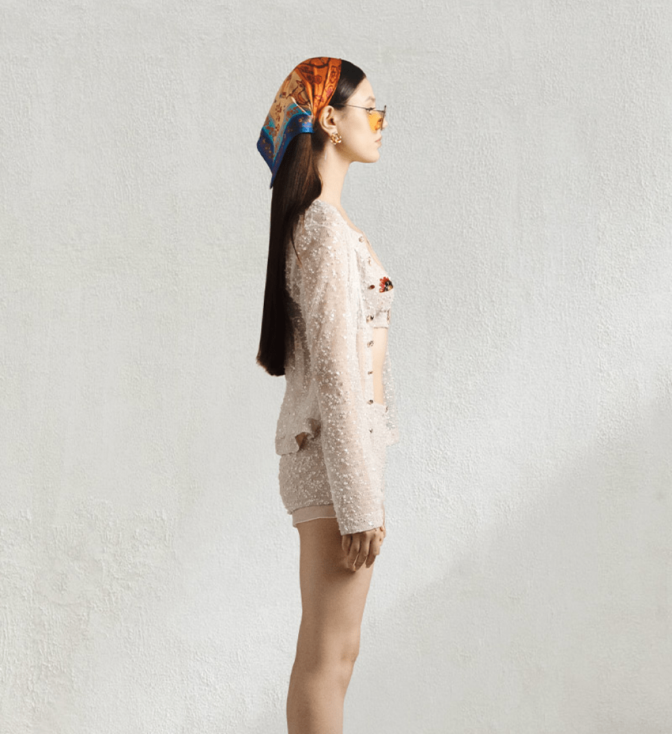 Кардиган TONiA з бісеру milk